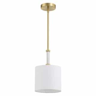 Craftmade Fortuna Mini Pendant Fixture w/o Bulb, 1 Light, E26, Satin Brass