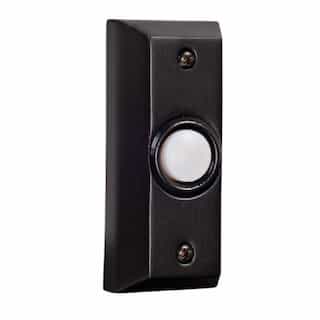 0.2W LED Builder Rectangular Lighted Push Button w/ 3-in Holes, Bronze