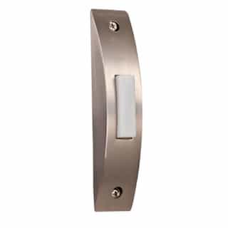 0.2W LED Designer Contemporary Lighted Push Button, Brushed Nickel