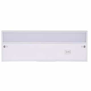 12-in 6W LED Under Cabinet Light Bar, Dim, 370 lm, 3000K, White