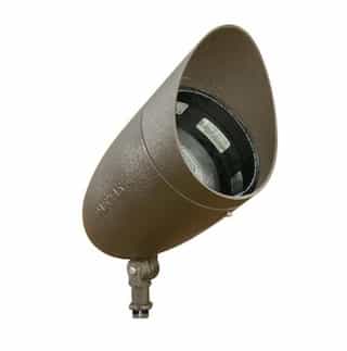 Dabmar 13-in 18W LED Directional Spot Light w/ Hood, PAR38, 120V-277V, 2700K, Bronze