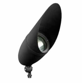18W 20-in LED Directional Spot Light w/Hood, Spot, PAR38 Bulb, 2700K, Black