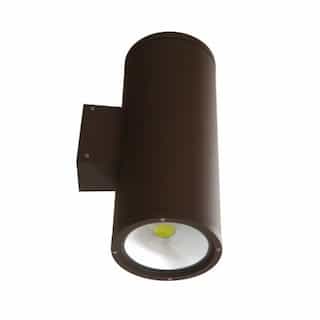 20W LED Wall Sconce, 2 Lamps, 2400 lm, 5000K, Bronze