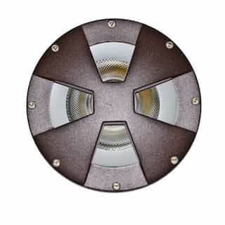 Dabmar 18W LED In-Ground Well Light, PAR38, Spot, 2700K, Bronze