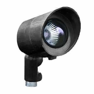 3W LED Directional Spot Light, MR16, Bi-Pin, 12V, 6500K, Black