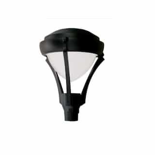 Dabmar 30W Architectural LED Post Light Top Fixture w/PC Lens, Black