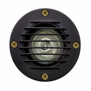 3W LED Louvered In-Ground Well Light w/ Grill, MR16, 12V, 2700K, Black