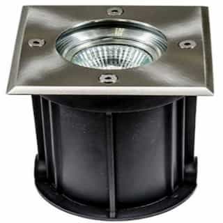 Dabmar 3W In-Ground LED Well Light, Square Top, Stainless Steel