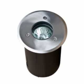 Round In-Ground Well Light w/o Bulb, 12V, Stainless Steel 304