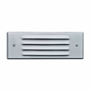 6W 6-in LED Recessed Louvered Step & Wall Light, 12V, 6400K, White