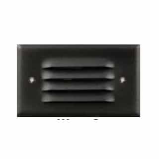 Dabmar 2.5W 4-in LED Recessed Louvered Down Step Light w/o Lens, 6400K, BK