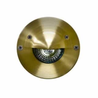 In-Ground Eyelid Well Light w/o Bulb, 12V, Brass