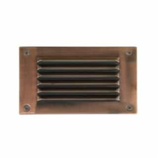 Dabmar 3W LED Recessed Louvered Down Step & Wall Light, Amber Lamp, ACP