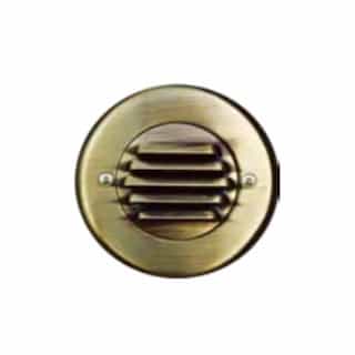 Dabmar Round Recessed Louvered Step & Wall Light w/o Bulb, ABS