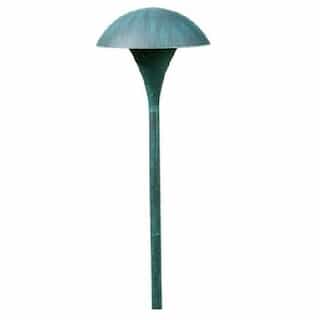 Dabmar 3.0W LED Path Light, Large Top Mushroom, Amber, 12V, Verde Green