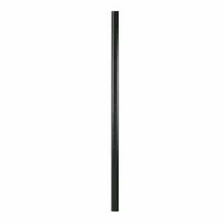 12-ft Steel Direct Burial Pole, Black