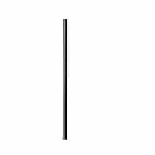 7-Ft Steel Direct Burial Pole, 3-in Diameter, Black