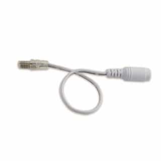 27/64-in DC Adapter Connector, Female, White, 25-Pack