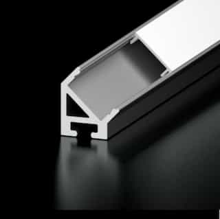 Diode LED 4-ft Channel Bundle w/ Architectural Clear Lens, 45°, Aluminum