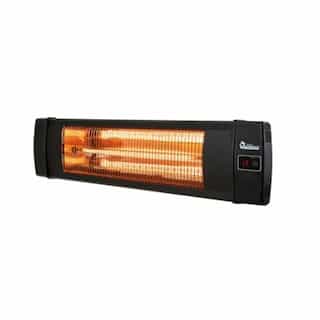 1500W Infrared Indoor/Outdoor Heater w/ Remote, 120V, Black