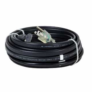 24-ft 288W Self-Regulating Heating Cable w/ Thermostat, 120V