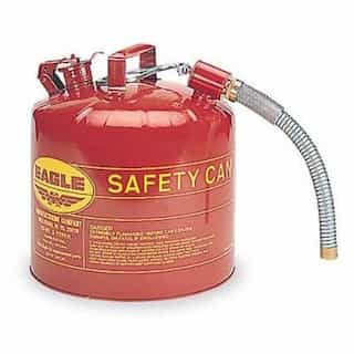 5 Gallon 12" Flex Spout 1" Safety Can