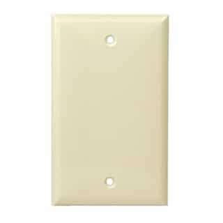 Almond Colored Thermoplastic 1-Gang Blank Wall Plate