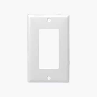 Almond 1-Gang Over-Size Decorator/GFCI Plastic Wall plates