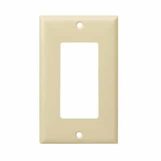 Ivory 1-Gang Over-Size DecoratorGFCI Plastic Wall plates