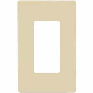 Ivory 1-Gang Standard Size Decorator Screw less Wall plates