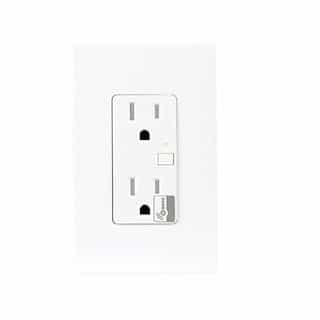 Z-Wave White Wireless 15A Tamper Resistant Duplex Receptacle