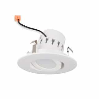 4-in 10W LED Retrofit Downlight, Gimbal, 120V, Selectable CCT, White (EnVision | HomElectrical.com