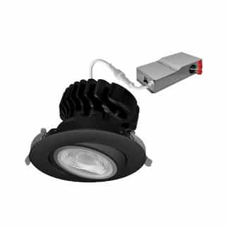 EnVision 4-in 18W SnapTrim-Line Gimbal Downlight, 120V, Selectable CCT, Black