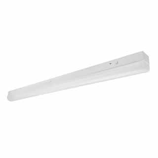 EnVision 4-ft 20-40W Round LED Strip Fixture, 120-277V, Selectable CCT, EMB, WH