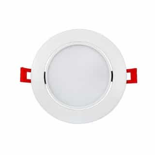 6-in 12W SnapTrim Downlight, Gimbal, Round, 120V, 5-CCT Select, WH