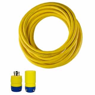 25-ft Industrial, Perma-Link, SOW, L6-30P & L6-30C, 10/3 AWG