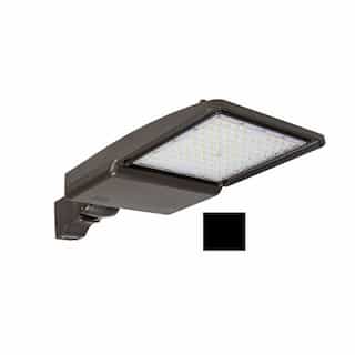 ESL Vision 110W LED Shoebox Light w/ 4-in Round Pole, 0-10V Dim, 277-528V, 16630 lm, 4000K, Black