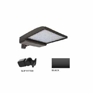 320W LED Shoebox Area Light w/ Slip Fitter Mount, 480V, 0-10V Dim, 48643 lm, 5000K, Black