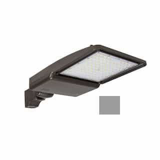 75W LED Shoebox Area Light w/ Slip Fitter Mount, 0-10V Dim, 10870 lm, 3000K, Grey