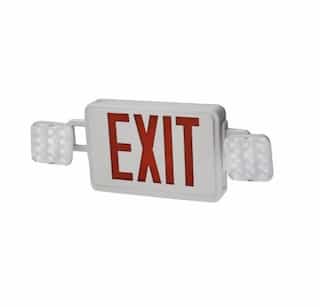 2.4W LED EXIT Sign w/ Emergency Light Combo & Remote Capability