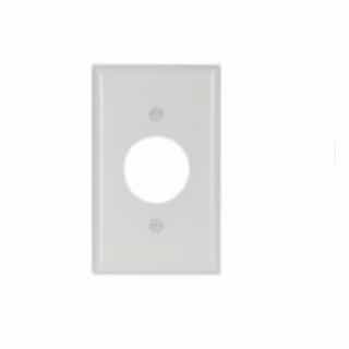 1-Gang Thermoset Single Receptacle Wallplate, White