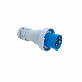 100A/125A Pin & Sleeve Plug, 2-Pole, 3-Wire, 200V-250V, Blue