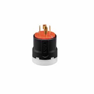30 Amp Color Coded Plug, 3-Pole, 4-Wire, #14-8 AWG, 125/250V, Orange