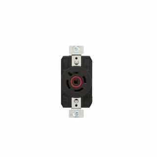 20 Amp Color Coded Receptacle, 3-Pole, 4-Wire, #14-8 AWG, 480V, Red