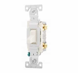 20 Amp Toggle Switch, Commercial, 120/277V, Light Almond