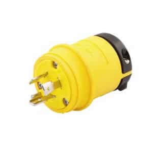 Eaton Wiring 20 Amp Locking Plug, NEMA L10-20, 125/250V, Yellow/Black