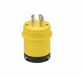 Eaton Wiring 20 Amp Locking Plug, NEMA L14-20, 125/250V, Yellow/Black