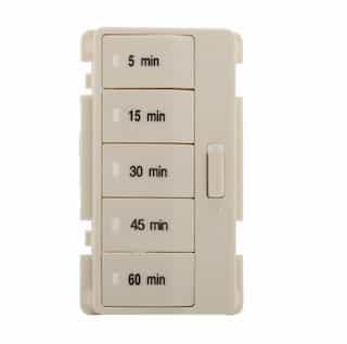Faceplate Color Change Kit 3 for Minute Timer, Light Almond