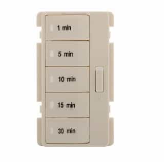 Faceplate Color Change Kit 4 for Minute Timer, Light Almond