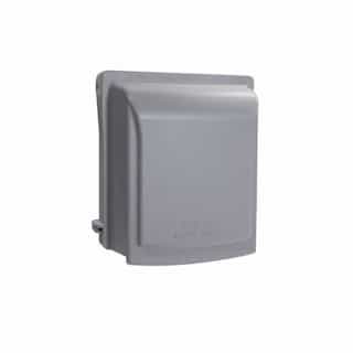 1-Gang In Use Cover, Standard, Aluminum, Gray